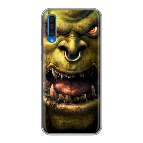 Дизайнерский силиконовый с усиленными углами чехол для Samsung Galaxy A50 World of warcraft