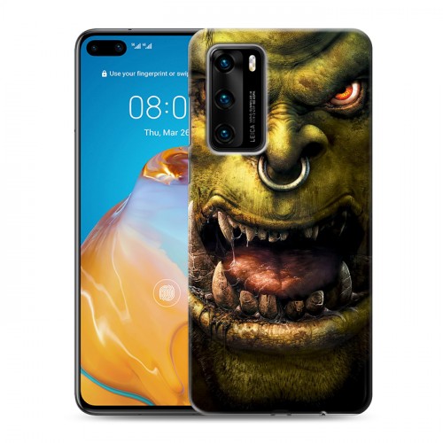 Дизайнерский пластиковый чехол для Huawei P40 World of warcraft