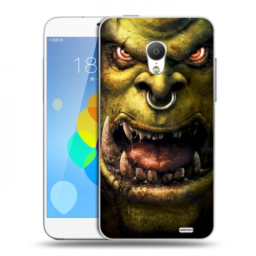 Дизайнерский силиконовый чехол для  Meizu MX3 World of warcraft