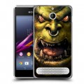 Дизайнерский силиконовый чехол для Sony Xperia E1 World of warcraft