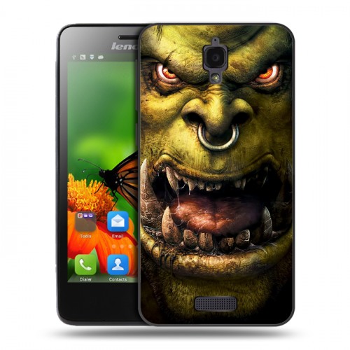 Дизайнерский пластиковый чехол для Lenovo S660 World of warcraft