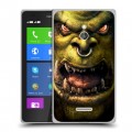 Дизайнерский силиконовый чехол для Nokia XL World of warcraft