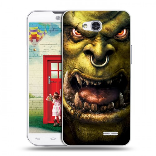 Дизайнерский пластиковый чехол для LG L80 World of warcraft