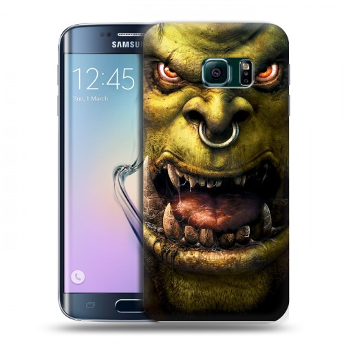 Дизайнерский пластиковый чехол для Samsung Galaxy S6 Edge World of warcraft