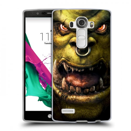 Дизайнерский пластиковый чехол для LG G4 World of warcraft