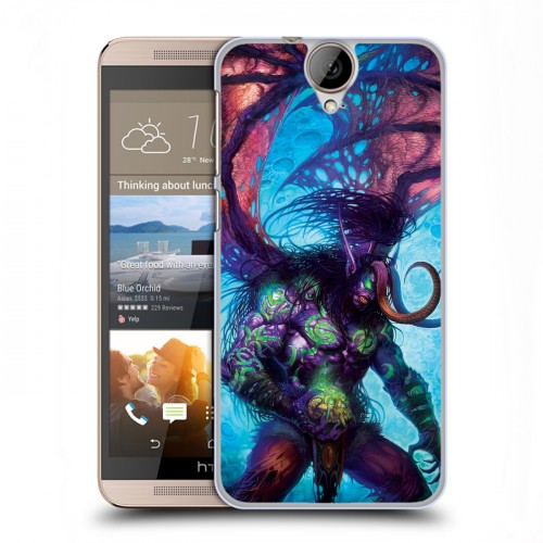 Дизайнерский пластиковый чехол для HTC One E9+ World of warcraft