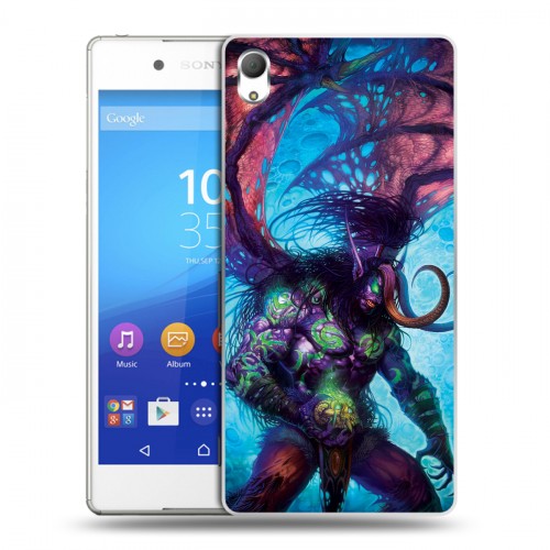 Дизайнерский пластиковый чехол для Sony Xperia Z3+ World of warcraft