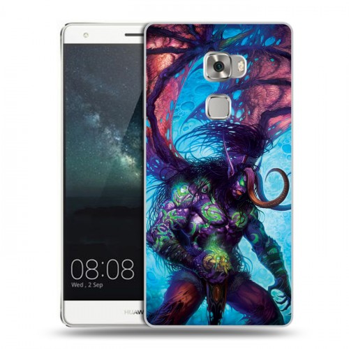 Дизайнерский пластиковый чехол для Huawei Mate S World of warcraft