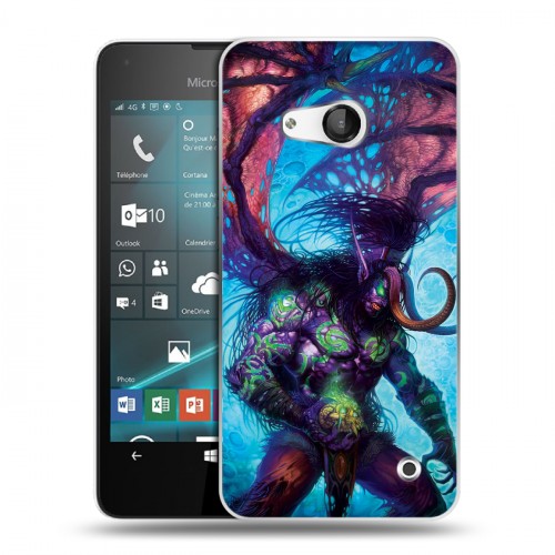 Дизайнерский пластиковый чехол для Microsoft Lumia 550 World of warcraft