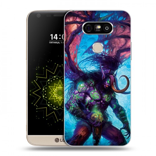 Дизайнерский пластиковый чехол для LG G5 World of warcraft