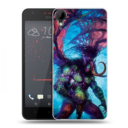 Дизайнерский пластиковый чехол для HTC Desire 825 World of warcraft