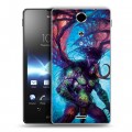 Дизайнерский пластиковый чехол для Sony Xperia TX World of warcraft