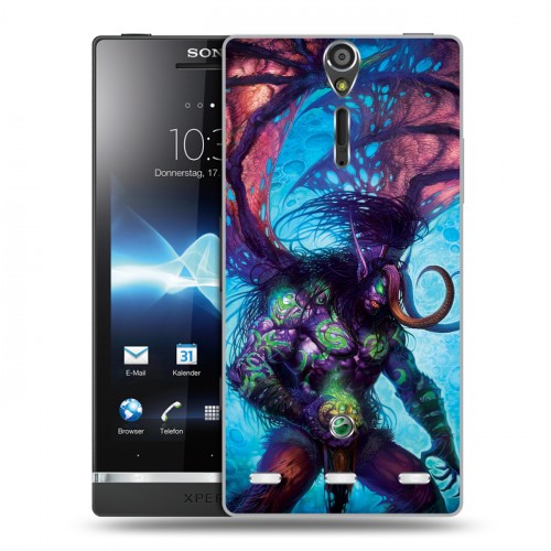 Дизайнерский пластиковый чехол для Sony Xperia S World of warcraft