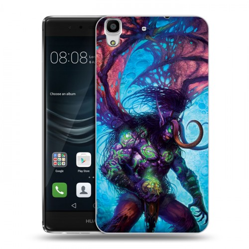 Дизайнерский пластиковый чехол для Huawei Y6II World of warcraft