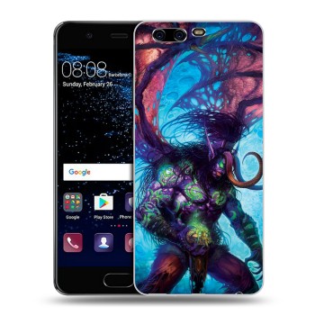 Дизайнерский силиконовый чехол для Huawei P10 Plus World of warcraft (на заказ)