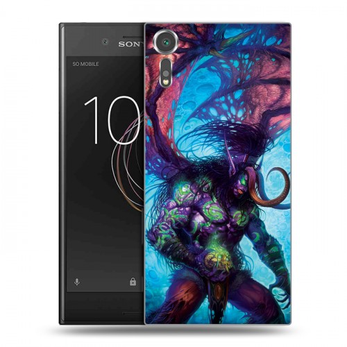 Дизайнерский пластиковый чехол для Sony Xperia XZs World of warcraft