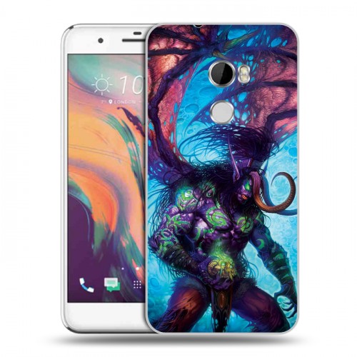 Дизайнерский пластиковый чехол для HTC One X10 World of warcraft