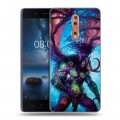 Дизайнерский пластиковый чехол для Nokia 8 World of warcraft