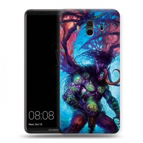 Дизайнерский пластиковый чехол для Huawei Mate 10 World of warcraft