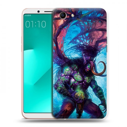 Дизайнерский пластиковый чехол для OPPO A83 World of warcraft