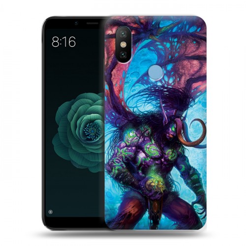 Дизайнерский силиконовый чехол для Xiaomi Mi A2 World of warcraft