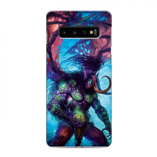 Дизайнерский силиконовый чехол для Samsung Galaxy S10 World of warcraft