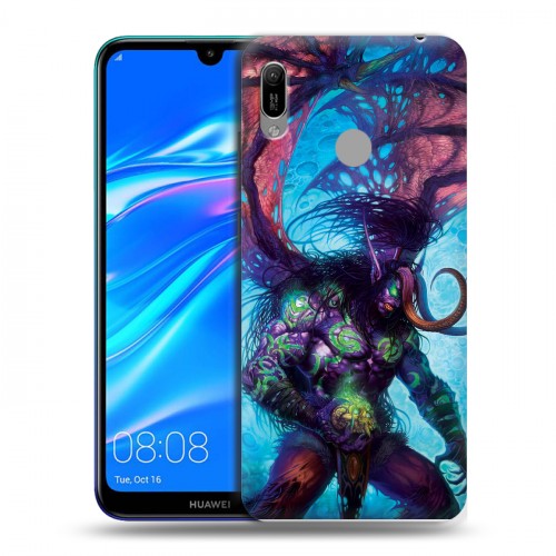 Дизайнерский пластиковый чехол для Huawei Y6 (2019) World of warcraft