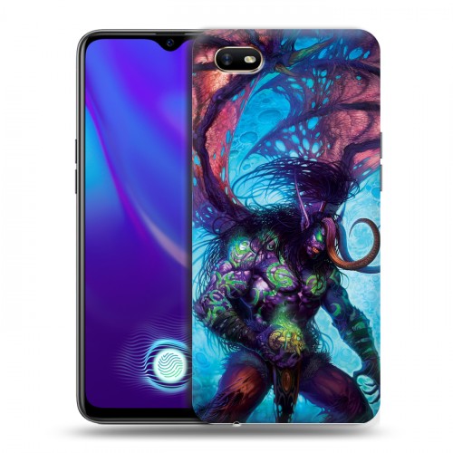 Дизайнерский силиконовый с усиленными углами чехол для OPPO A1k World of warcraft