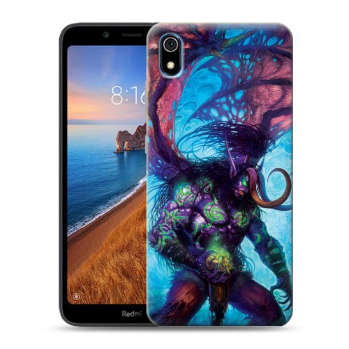 Дизайнерский силиконовый чехол для Xiaomi RedMi 7A World of warcraft