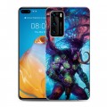 Дизайнерский силиконовый с усиленными углами чехол для Huawei P40 World of warcraft