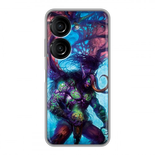 Дизайнерский силиконовый чехол для ASUS ZenFone 9 World of warcraft