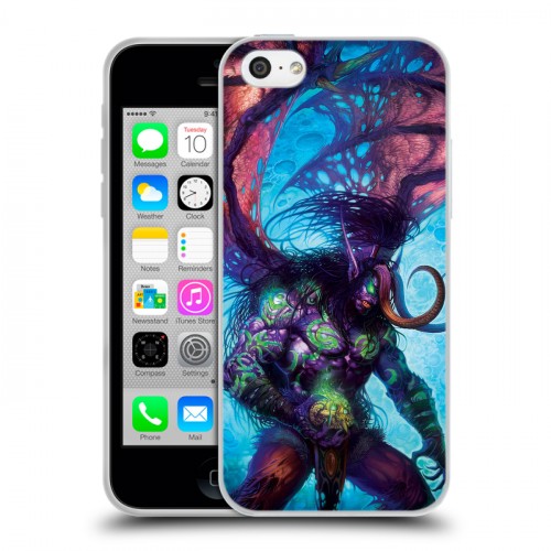 Дизайнерский пластиковый чехол для Iphone 5c World of warcraft