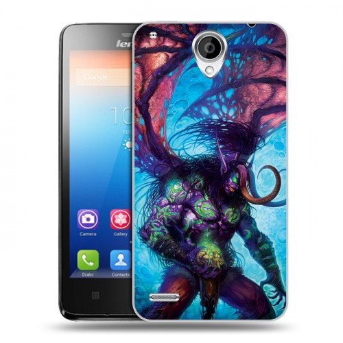 Дизайнерский пластиковый чехол для Lenovo S890 World of warcraft