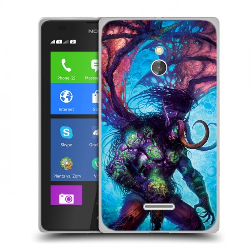 Дизайнерский силиконовый чехол для Nokia XL World of warcraft