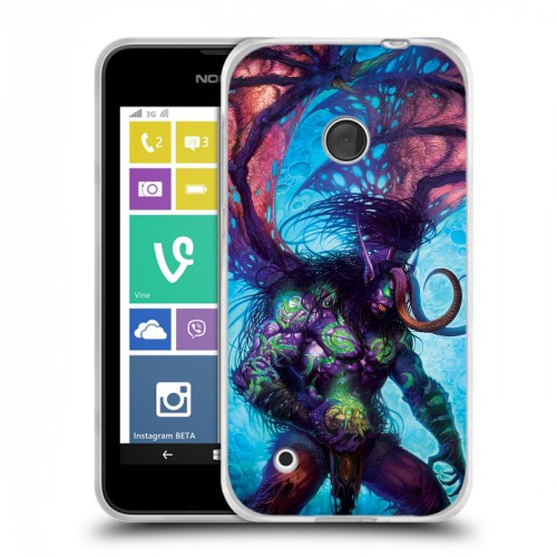 Дизайнерский пластиковый чехол для Nokia Lumia 530 World of warcraft