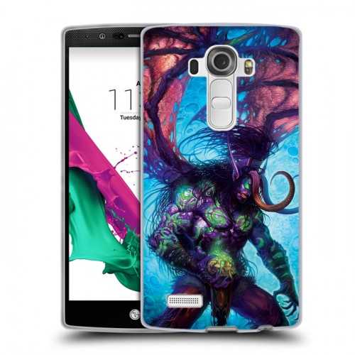 Дизайнерский пластиковый чехол для LG G4 World of warcraft