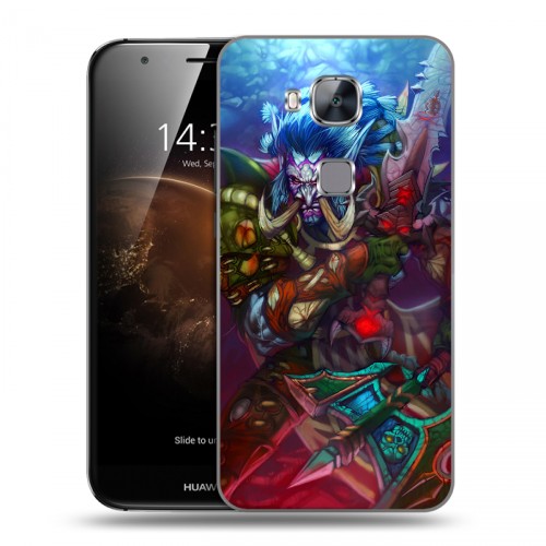 Дизайнерский пластиковый чехол для Huawei G8 World of warcraft