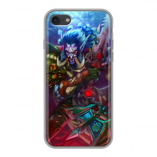 Дизайнерский силиконовый чехол для Iphone 7 World of warcraft