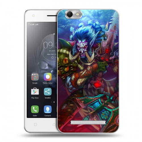 Дизайнерский силиконовый чехол для Lenovo Vibe C World of warcraft