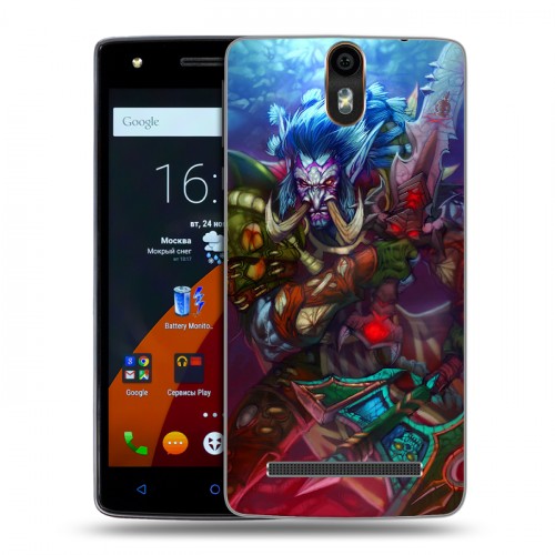 Дизайнерский силиконовый чехол для Wileyfox Storm World of warcraft