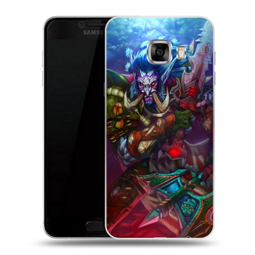 Дизайнерский пластиковый чехол для Samsung Galaxy C5 World of warcraft