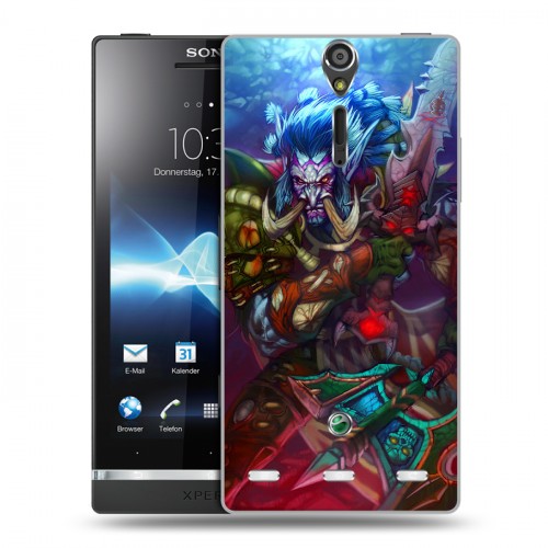 Дизайнерский пластиковый чехол для Sony Xperia S World of warcraft