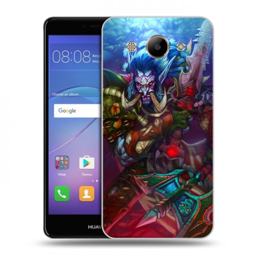 Дизайнерский пластиковый чехол для Huawei Y3 (2017) World of warcraft