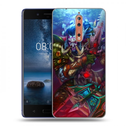 Дизайнерский пластиковый чехол для Nokia 8 World of warcraft