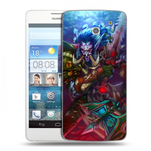 Дизайнерский пластиковый чехол для Huawei Ascend D2 World of warcraft