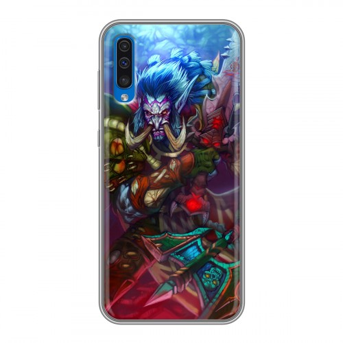 Дизайнерский силиконовый с усиленными углами чехол для Samsung Galaxy A50 World of warcraft