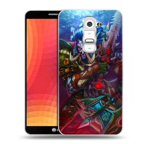 Дизайнерский пластиковый чехол для LG Optimus G2 World of warcraft