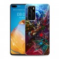 Дизайнерский пластиковый чехол для Huawei P40 World of warcraft