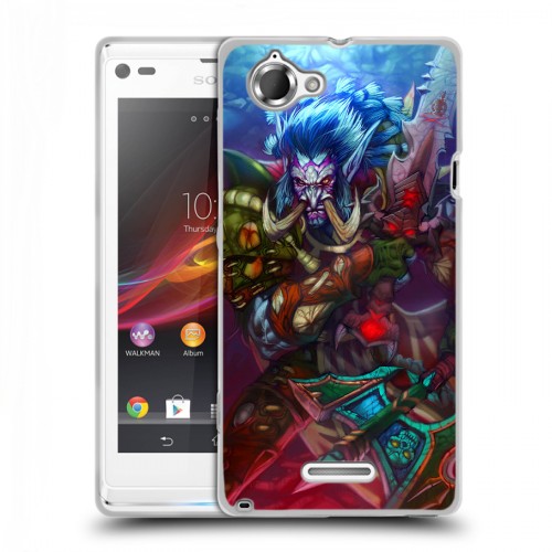 Дизайнерский пластиковый чехол для Sony Xperia L World of warcraft