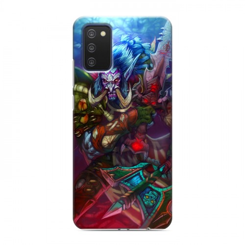 Дизайнерский силиконовый с усиленными углами чехол для Samsung Galaxy A03s World of warcraft